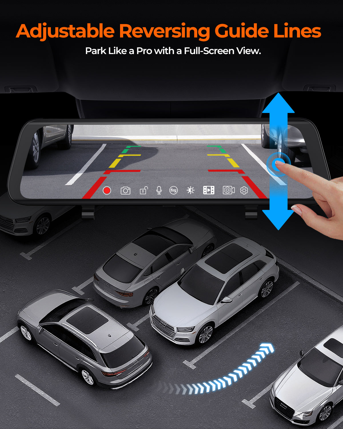 XR10 Pro 4K Front & 2.5K Rear Cameras, 10" IPS Touchscreen with Built-in Wi-Fi - Acumen Camera