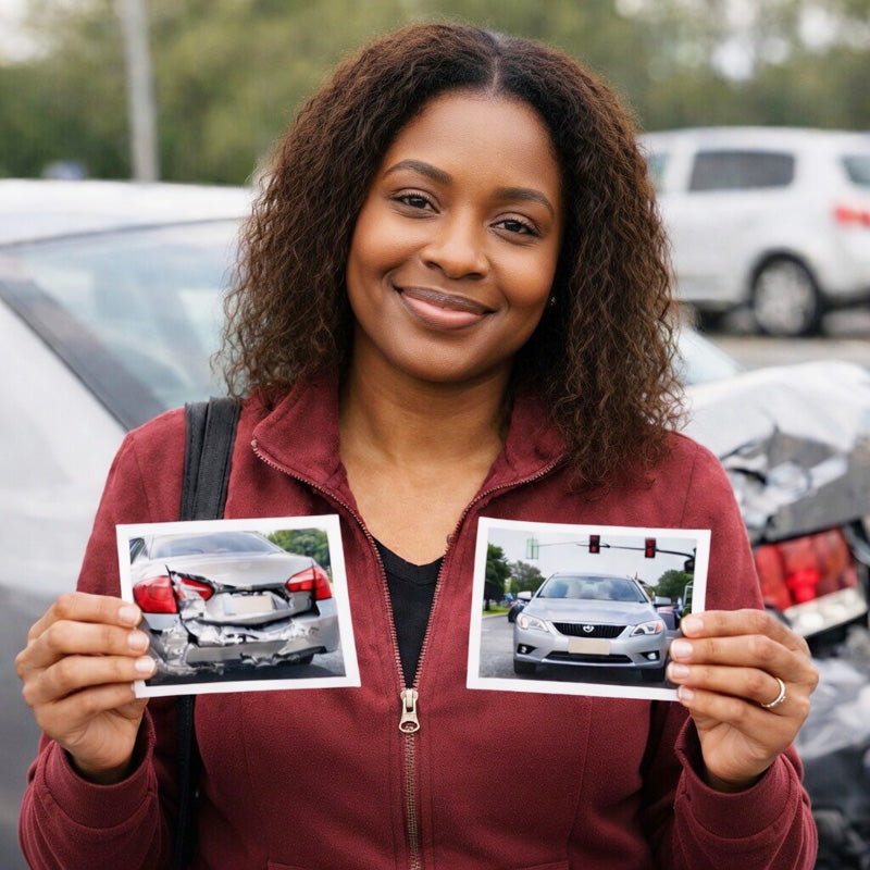 "Got rear-ended at a light. Insurance tried to split blame 50/50 until I sent the front + rear clip. Paid in full within days."       — Sarah, Daily Commuter