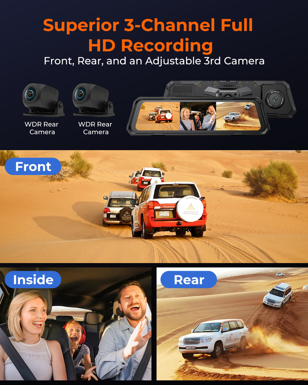 The Legend 3ch Waterproof Mirror DVR Switching System with 8-Gang in ...
