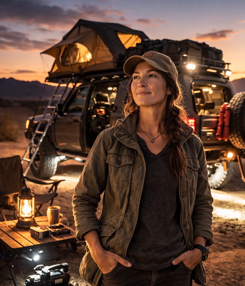 "Overlanding cross-desert with heavy gear—the multi-views gave me clear sight lines around the vehicle, and the Acumen Box let me toggle my rock lights, camp lights, and compressor from one screen. No fumbling in the dark when I got stuck."— Sarah, Overland Explorer