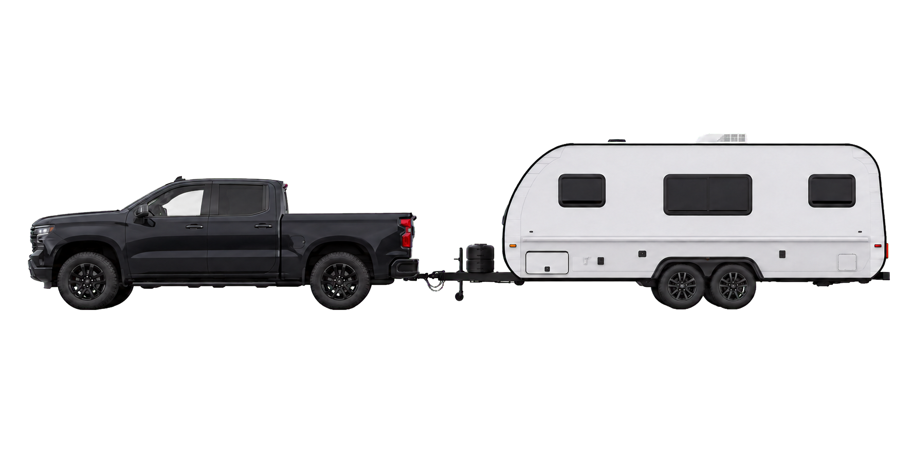 Truck and trailer camera mounting locations